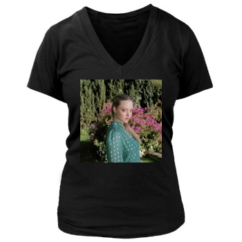 Amanda Seyfried Women's Deep V-Neck TShirt