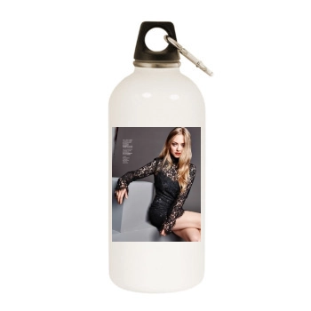 Amanda Seyfried White Water Bottle With Carabiner