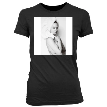 Amanda Seyfried Women's Junior Cut Crewneck T-Shirt