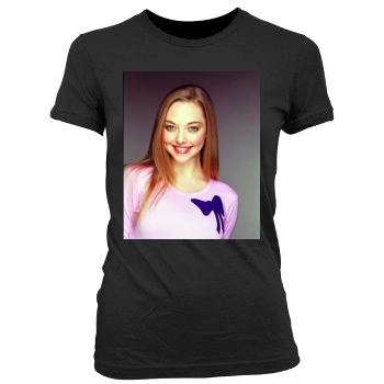 Amanda Seyfried Women's Junior Cut Crewneck T-Shirt