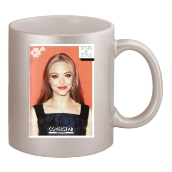 Amanda Seyfried 11oz Metallic Silver Mug