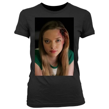 Amanda Seyfried Women's Junior Cut Crewneck T-Shirt