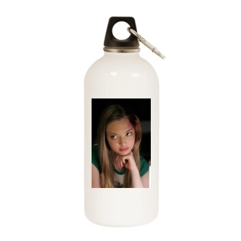 Amanda Seyfried White Water Bottle With Carabiner