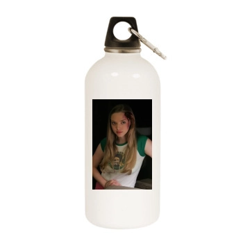 Amanda Seyfried White Water Bottle With Carabiner