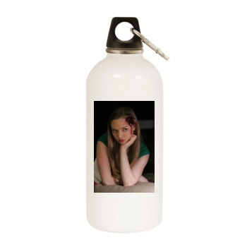 Amanda Seyfried White Water Bottle With Carabiner