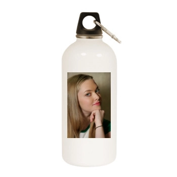 Amanda Seyfried White Water Bottle With Carabiner