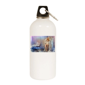 Amanda Seyfried White Water Bottle With Carabiner