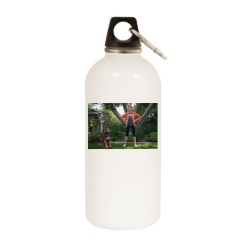 Amanda Seyfried White Water Bottle With Carabiner