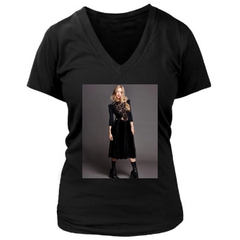 Amanda Seyfried Women's Deep V-Neck TShirt