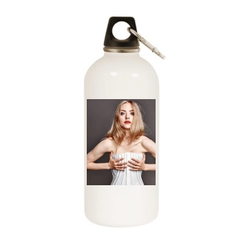 Amanda Seyfried White Water Bottle With Carabiner