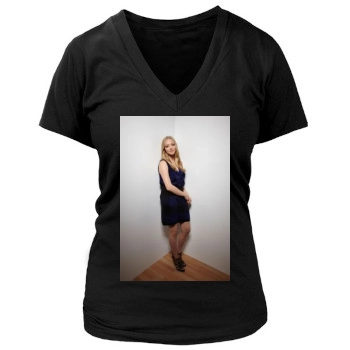 Amanda Seyfried Women's Deep V-Neck TShirt