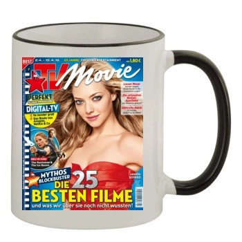 Amanda Seyfried 11oz Colored Rim & Handle Mug