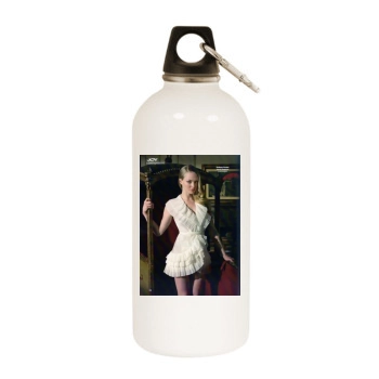 Amanda Seyfried White Water Bottle With Carabiner