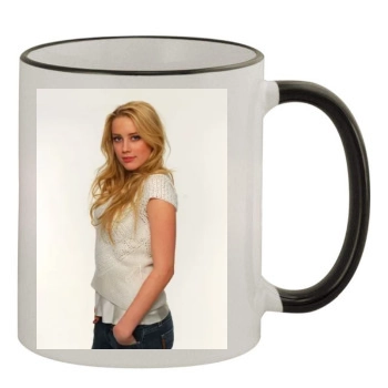 Amber Heard 11oz Colored Rim & Handle Mug