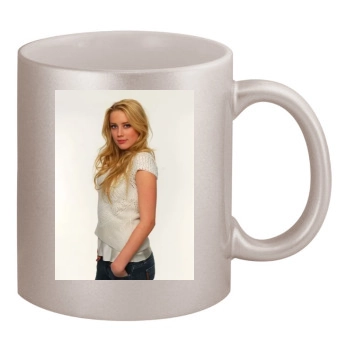 Amber Heard 11oz Metallic Silver Mug