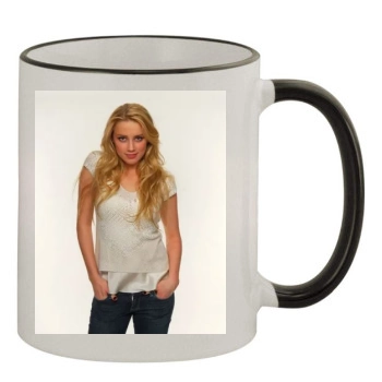 Amber Heard 11oz Colored Rim & Handle Mug