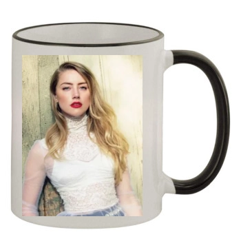 Amber Heard 11oz Colored Rim & Handle Mug