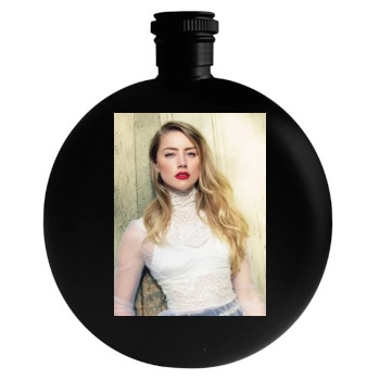 Amber Heard Round Flask