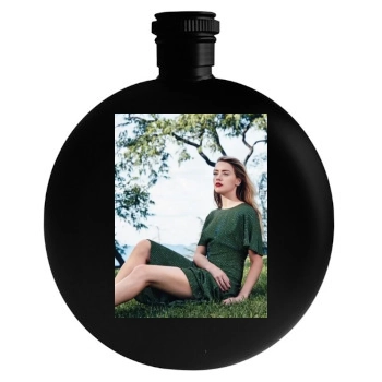 Amber Heard Round Flask