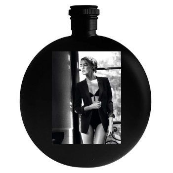 Amber Heard Round Flask