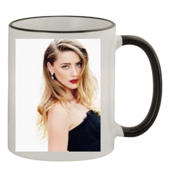 Amber Heard 11oz Colored Rim & Handle Mug