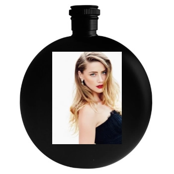 Amber Heard Round Flask