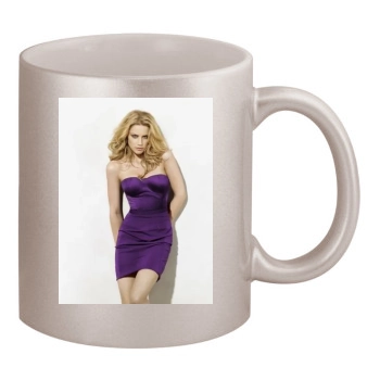 Amber Heard 11oz Metallic Silver Mug