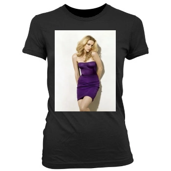 Amber Heard Women's Junior Cut Crewneck T-Shirt