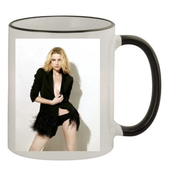 Amber Heard 11oz Colored Rim & Handle Mug