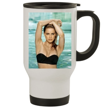 Amber Heard Stainless Steel Travel Mug