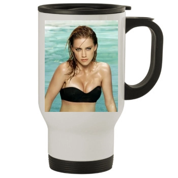 Amber Heard Stainless Steel Travel Mug