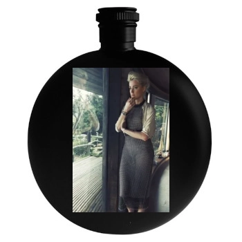 Amber Heard Round Flask