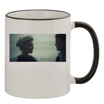 Amber Heard 11oz Colored Rim & Handle Mug