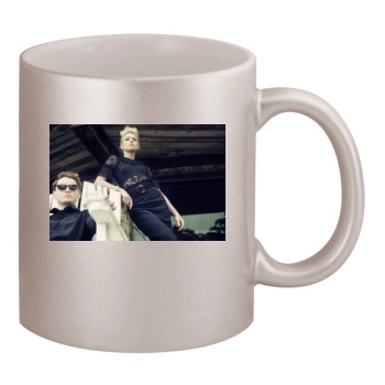 Amber Heard 11oz Metallic Silver Mug