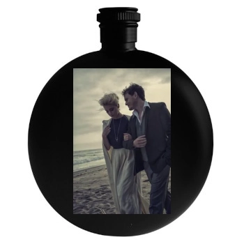 Amber Heard Round Flask