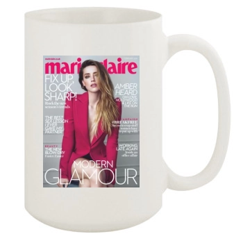 Amber Heard 15oz White Mug