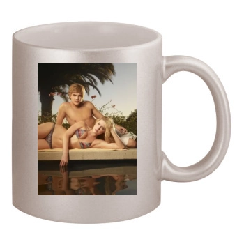 Amber Heard 11oz Metallic Silver Mug