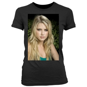 Amber Heard Women's Junior Cut Crewneck T-Shirt