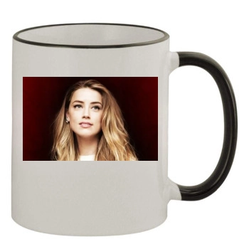 Amber Heard 11oz Colored Rim & Handle Mug