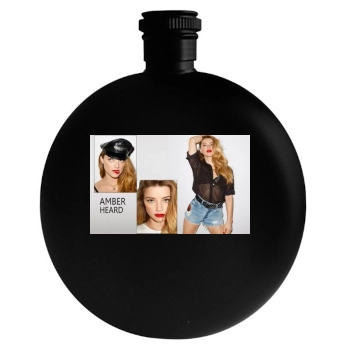 Amber Heard Round Flask