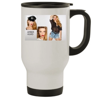 Amber Heard Stainless Steel Travel Mug