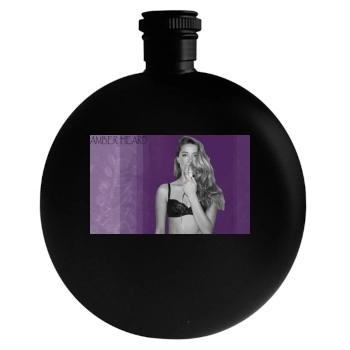 Amber Heard Round Flask