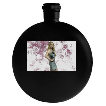 Amber Heard Round Flask