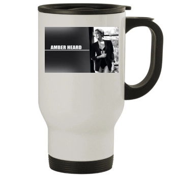 Amber Heard Stainless Steel Travel Mug