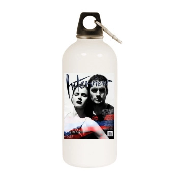 Amy Adams White Water Bottle With Carabiner