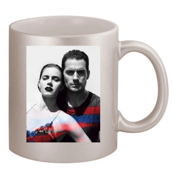 Amy Adams 11oz Metallic Silver Mug