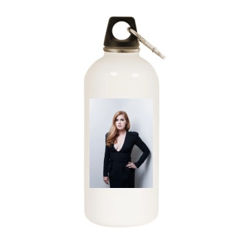 Amy Adams White Water Bottle With Carabiner