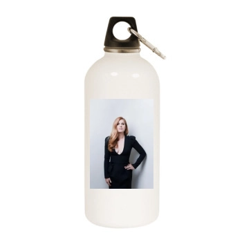 Amy Adams White Water Bottle With Carabiner