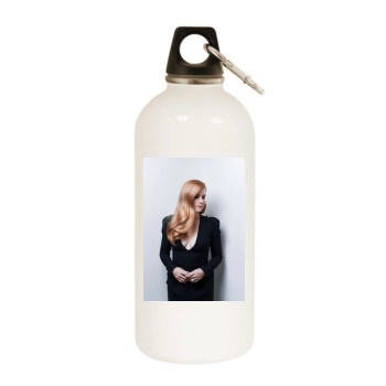 Amy Adams White Water Bottle With Carabiner