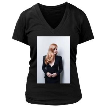 Amy Adams Women's Deep V-Neck TShirt